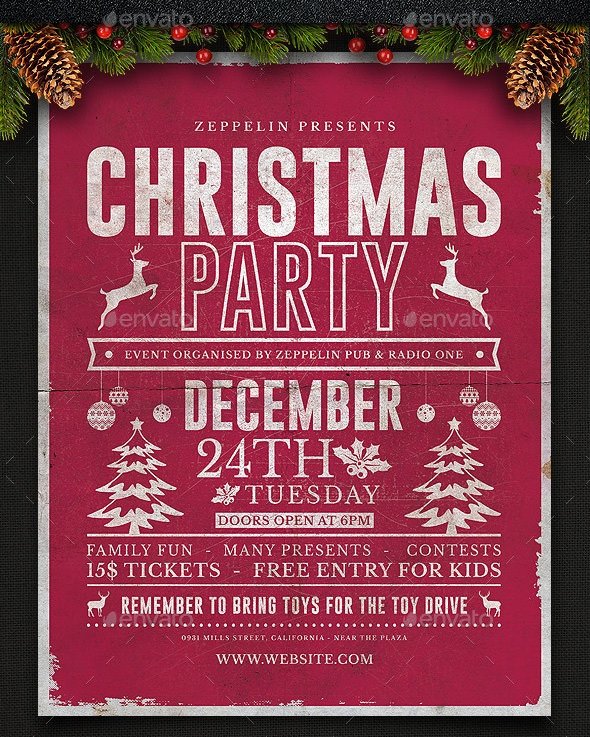 Christmas Flyer Template Free Download 33 Christmas Flyers Psd Vector Eps