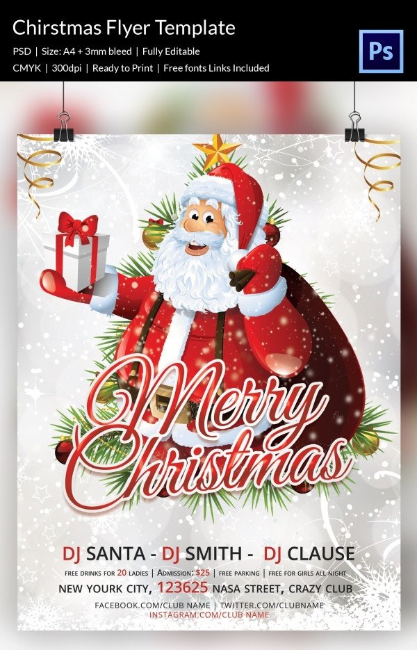 Christmas Flyer Template Free Download 78 Christmas Flyer Templates Psd Ai Illustrator Word