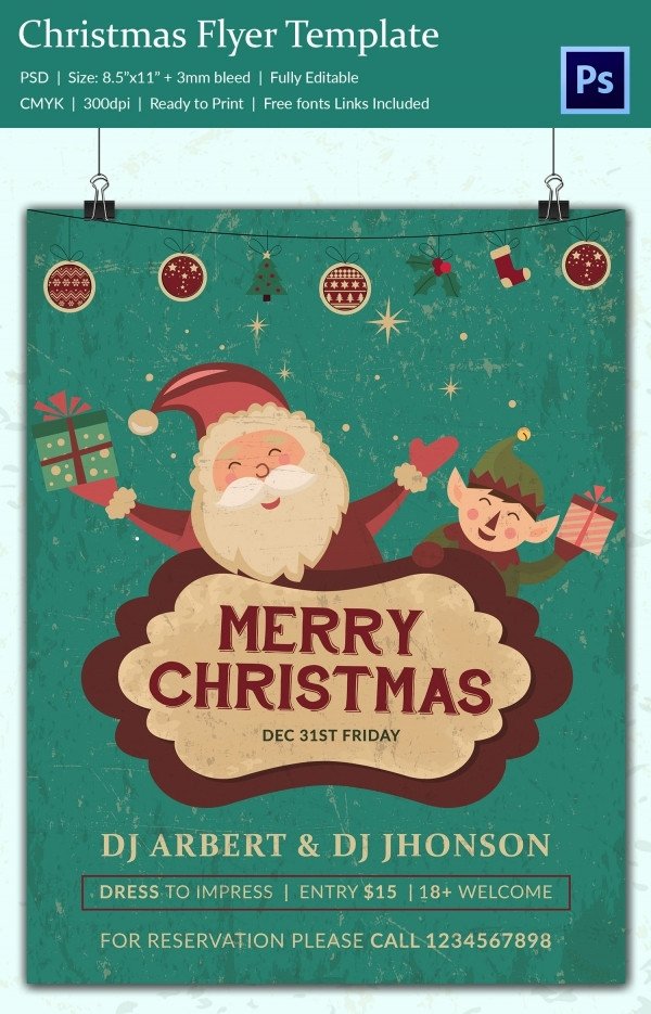 Christmas Flyer Templates Word 37 Free Christmas Templates & Designs Psd Ai