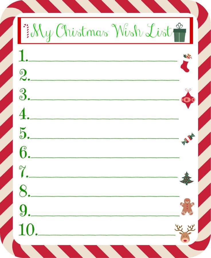 Christmas Gift List Template Best 25 Christmas List Printable Ideas On Pinterest