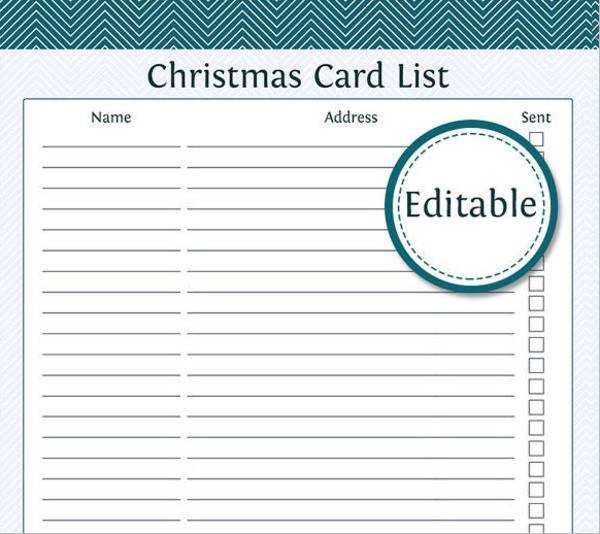 Christmas List Template Word 24 Christmas Gift List Templates Free Printable Word