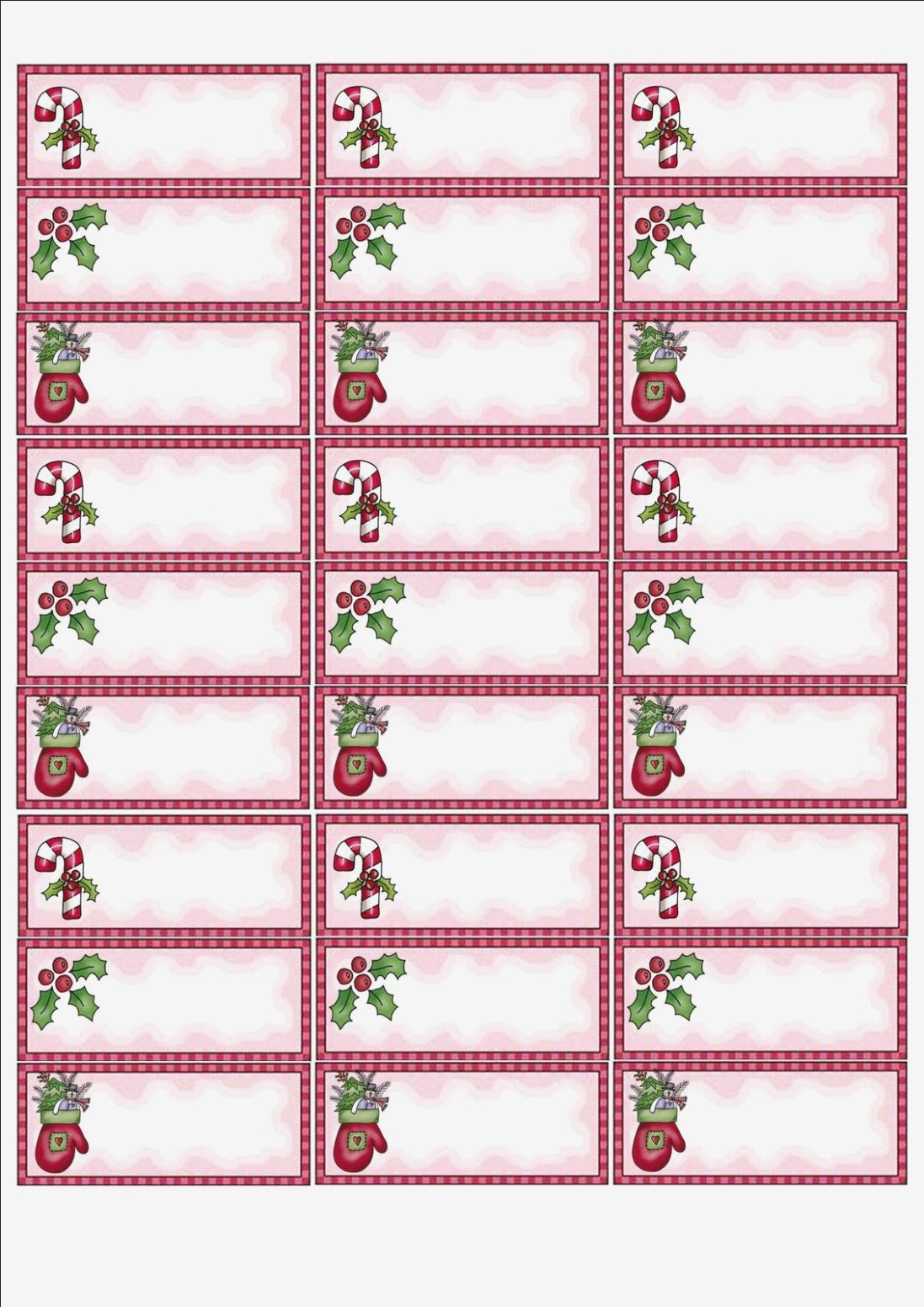 Christmas Mailing Labels Template 15 Simple but Important