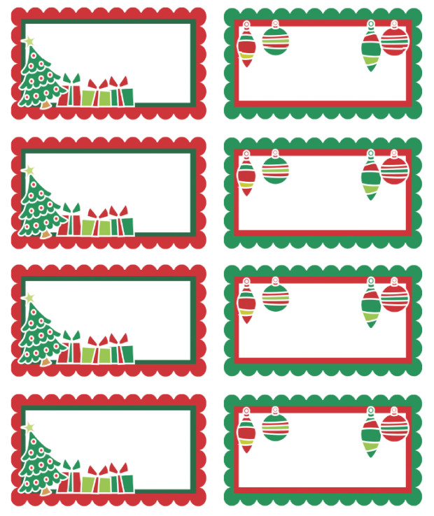 Christmas Mailing Labels Template Christmas Labels Ready to Print