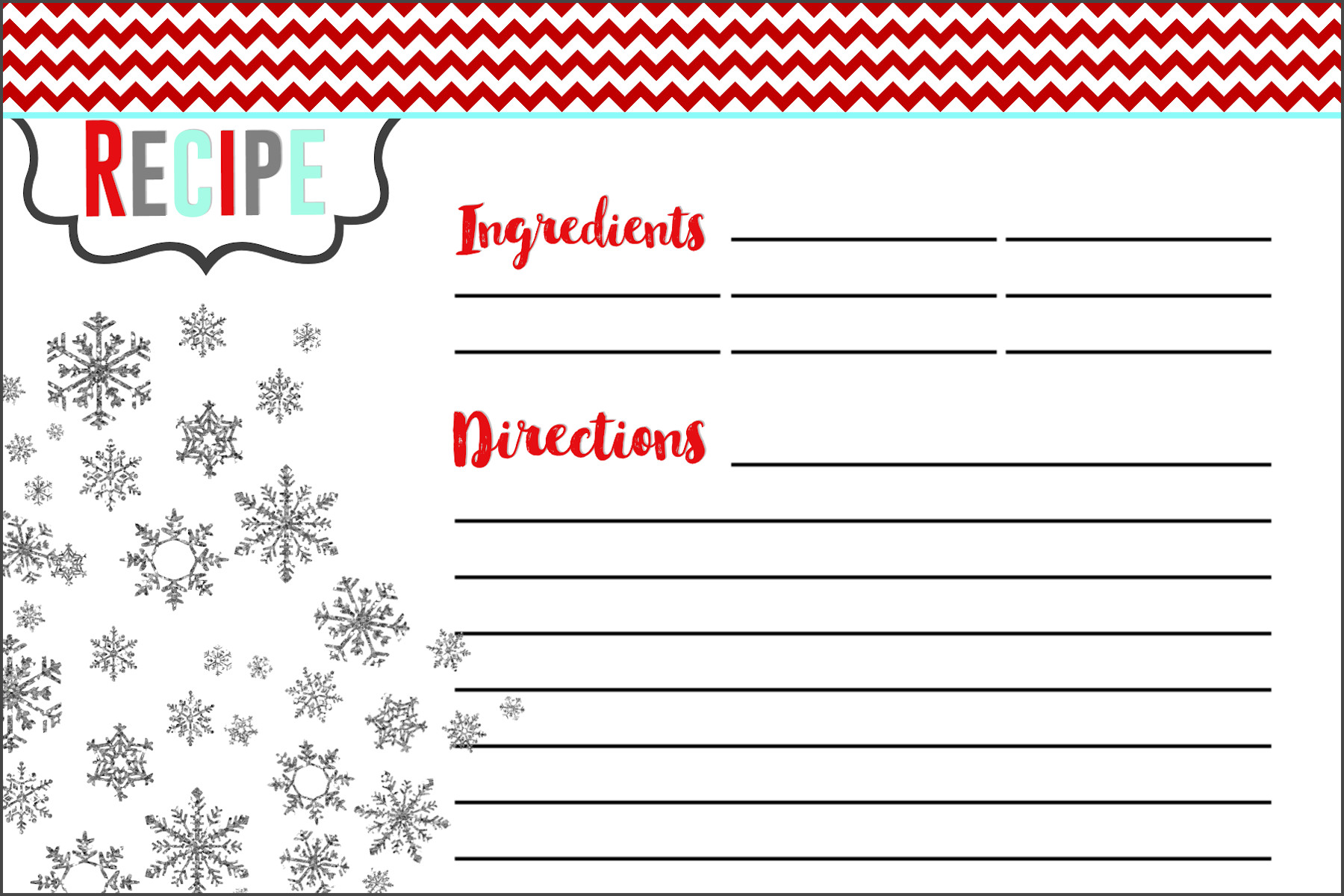 Christmas Recipe Card Template Everything You Need to Know to Host A Holiday Cookie Swap