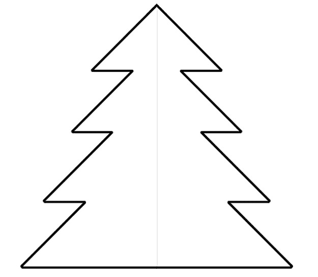 Christmas Tree Printable Template Christmas Tree Template