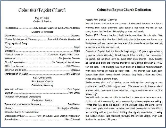 Church Bulletin Templates Word Church Bulletin Templates