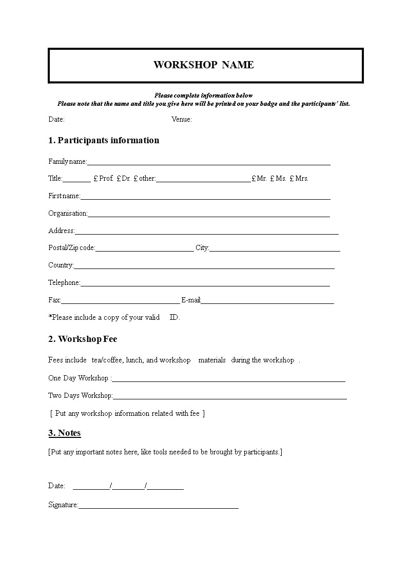 Church Camp Registration form Template Church Nursery Registration form thenurseries