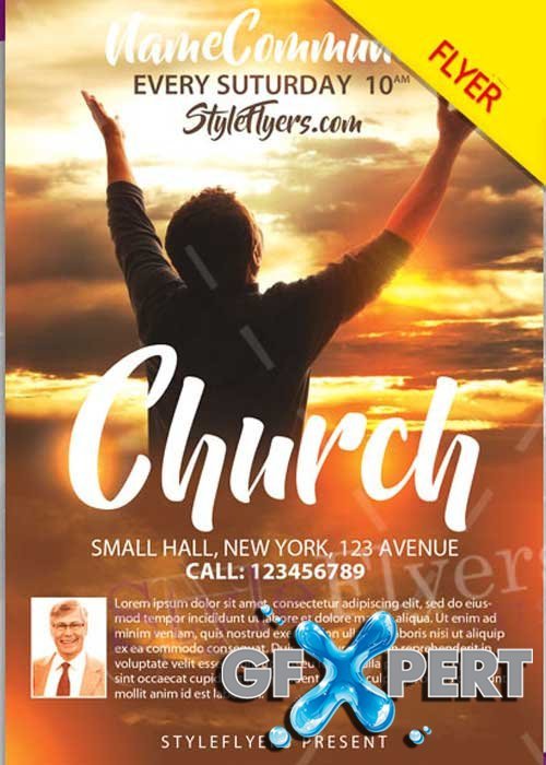 Church Flyers Templates Free Download Free Church Psd V12 Flyer Template