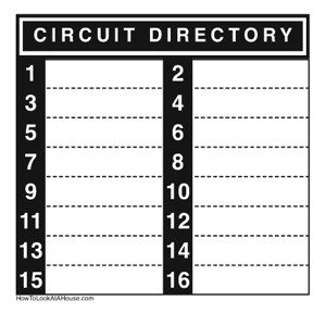 Circuit Breaker Panel Label Template How Do I Trace and Identify Each Circuit Breaker In My