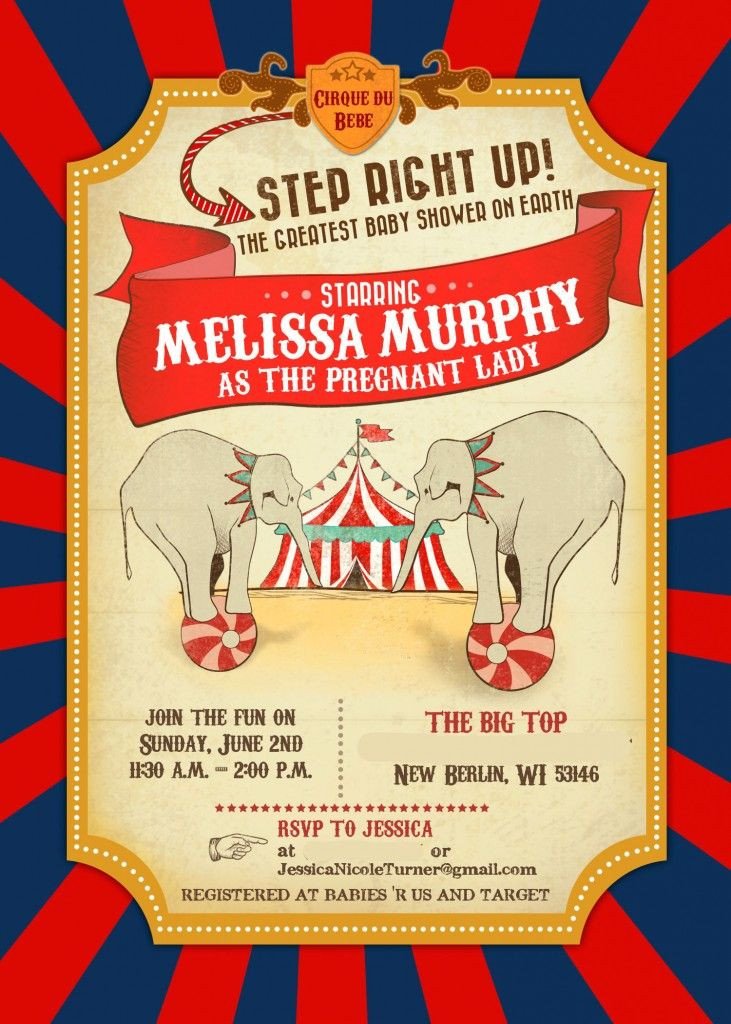 Circus Invitation Template Free Best 25 Circus Baby Showers Ideas On Pinterest