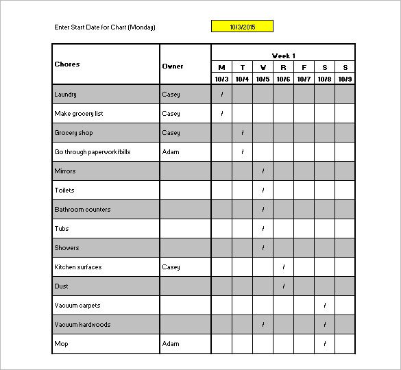 Cleaning Schedule Template for Office Housekeeping Checklist format for Fice In Excel