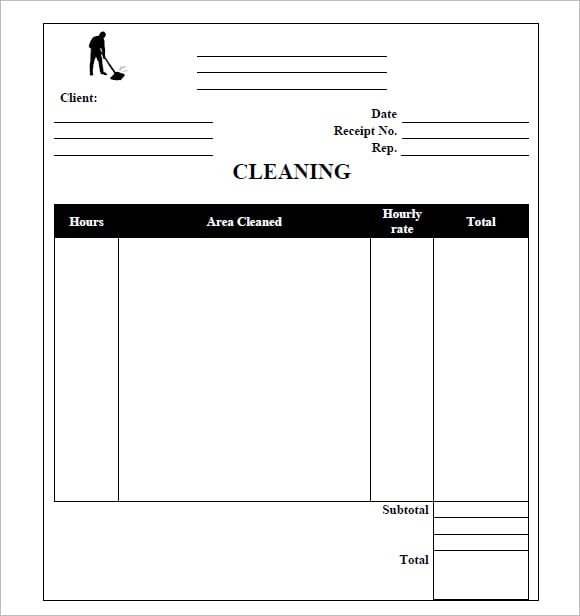 Cleaning Services Invoice Template Cleaning Service Invoice Template Printable Word Excel