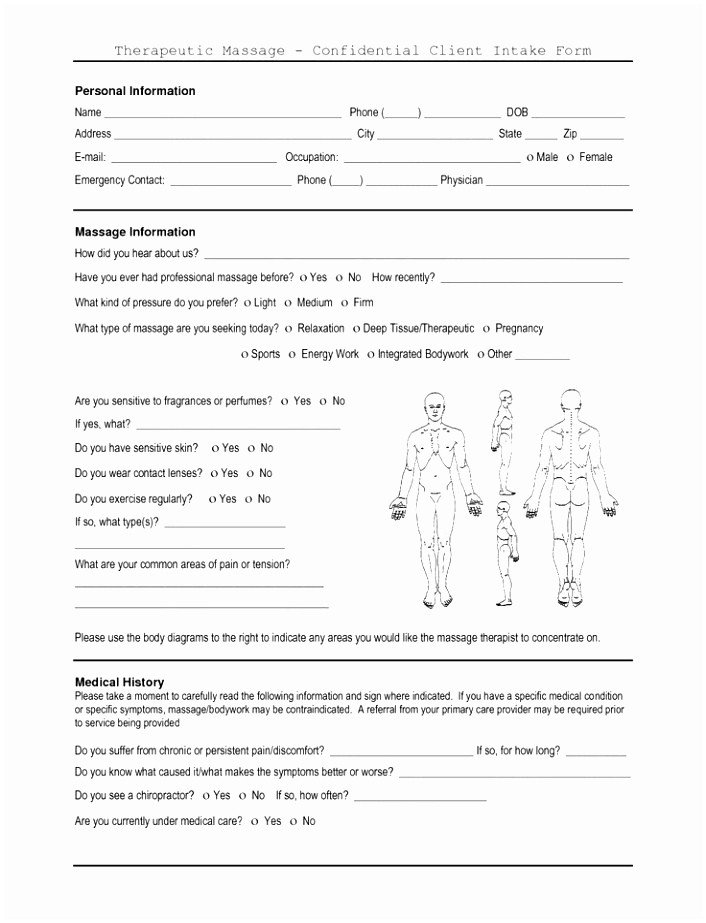 Client Intake form Template Client Intake forms Printable Client Intake form