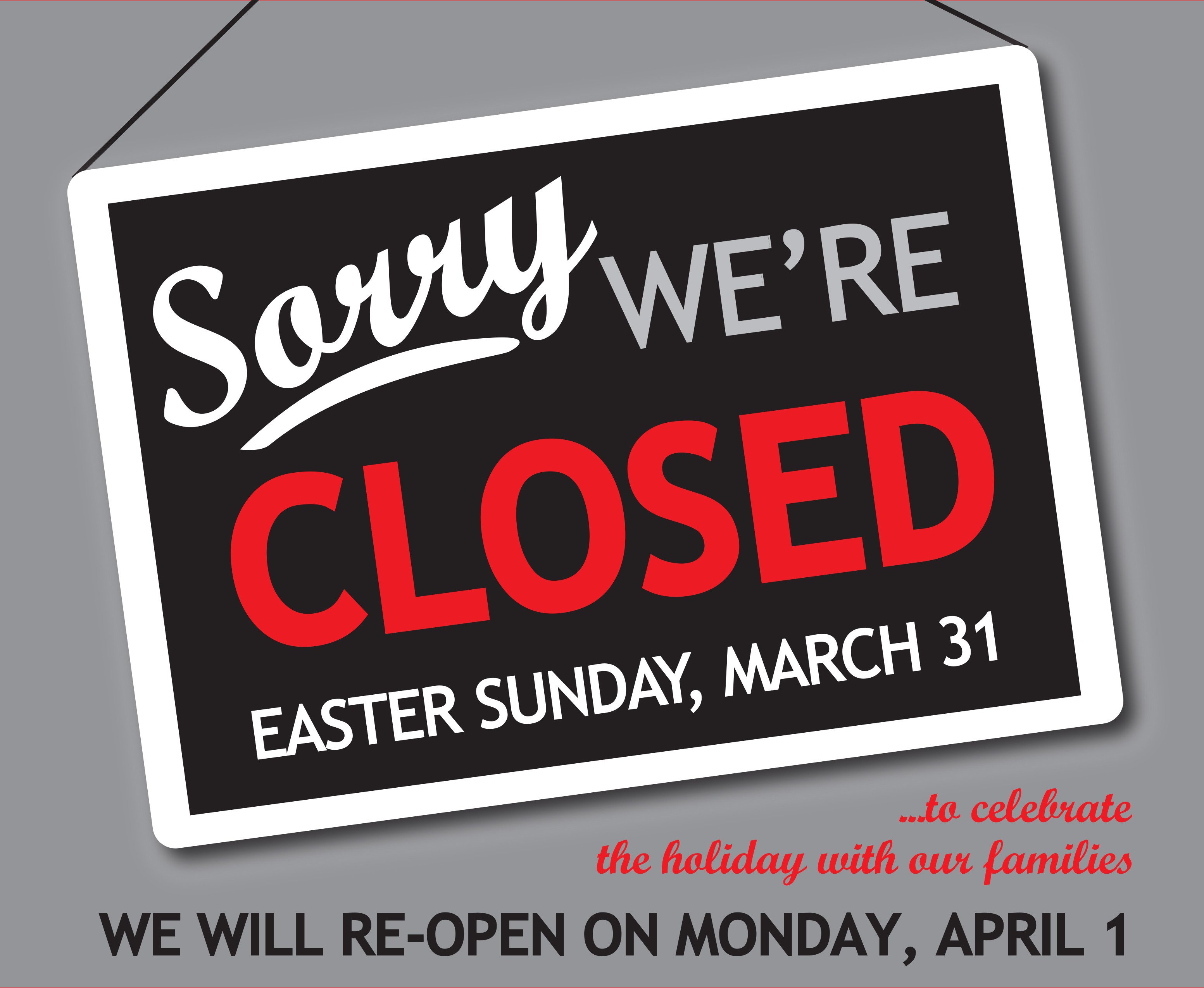 Closed Easter Sign Template Closed Easter Sign Templates – Hd Easter
