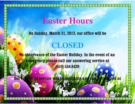 Closed Easter Sign Template Closed for Easter Sign Template – Festival Collections