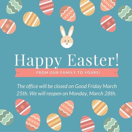 Closed Easter Sign Template Easter Fice Hours