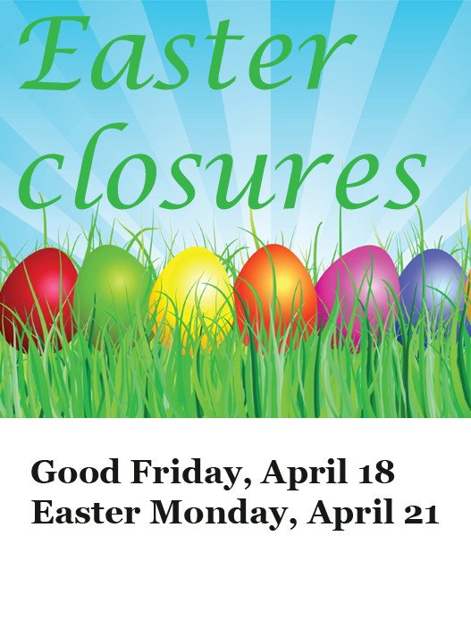 Closed Good Friday Sign Calendar Of Adult events