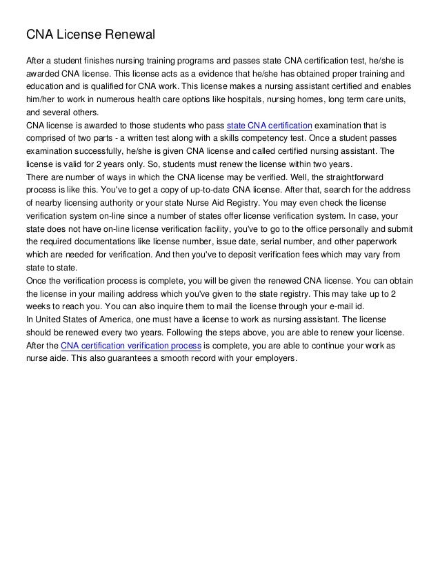 Cna License Renewal form Texas Georgia Cna Certification Renewal
