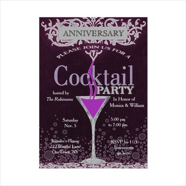 Cocktail Party Invitation Template 13 Cocktail Party Invitation Templates Psd Vector Eps