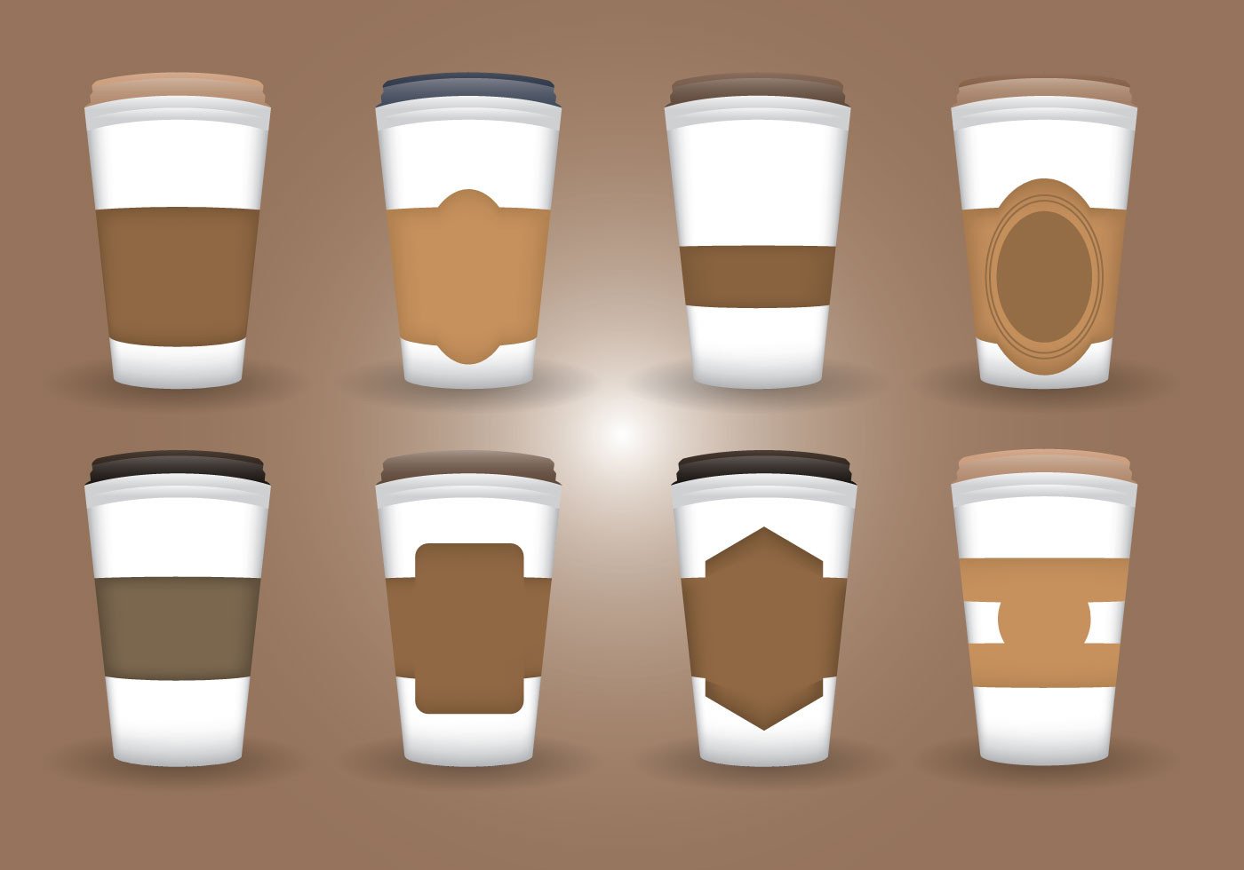 Coffee Sleeve Template Illustrator Coffee Sleeve Vector Download Free Vector Art Stock