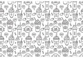 Coffee Sleeve Template Illustrator Iced Coffee Cup Free Vector Graphic Art Free