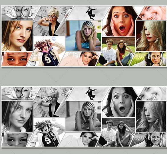 Collage Template for Photoshop 25 Collage Templates Psd Vector Eps Ai