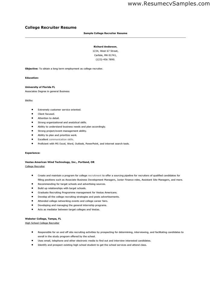 College Admissions Resume Template 15 College Applicant Resume Template