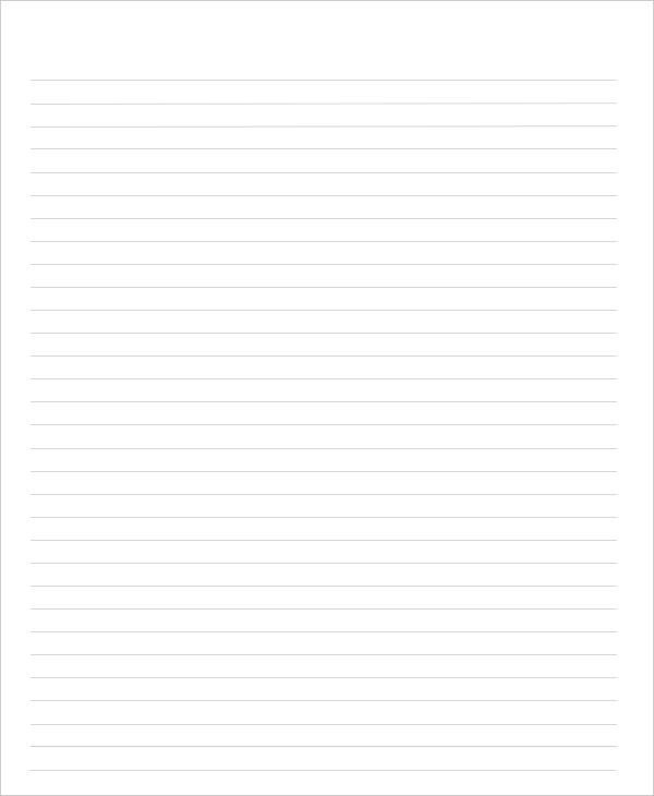 College Ruled Notebook Paper Printable Notebook Paper 9 Free Pdf Documents Download