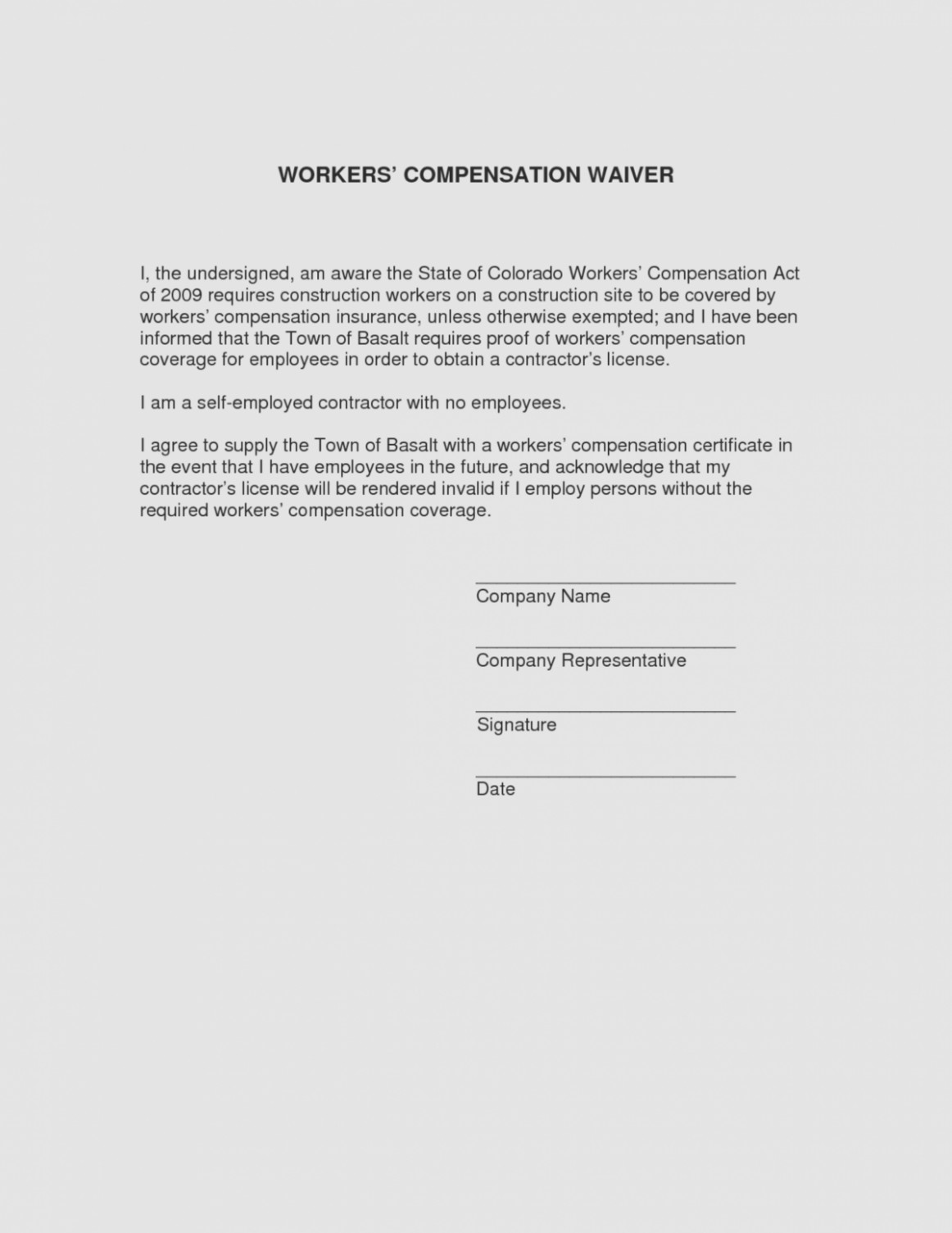 Colorado Workers Comp Waiver form Five Mon Myths About Workers