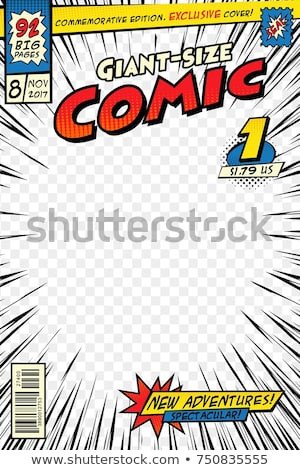 Comic Book Cover Template Editable Ic Stock Royalty Free &amp; Vectors