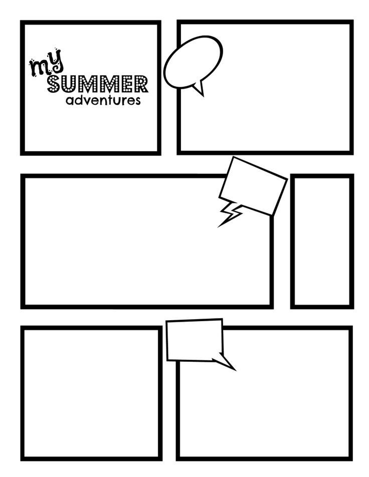 Comic Book Page Template Ic Strip Template