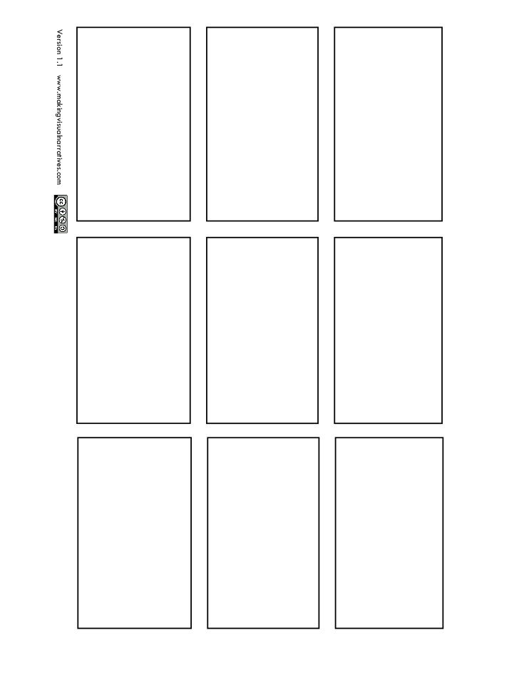 Comic Book Panel Template 9 Panel Ic Book Page