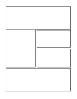 Comic Book Panel Template Blank Ic Strip Template by Sara Knigge