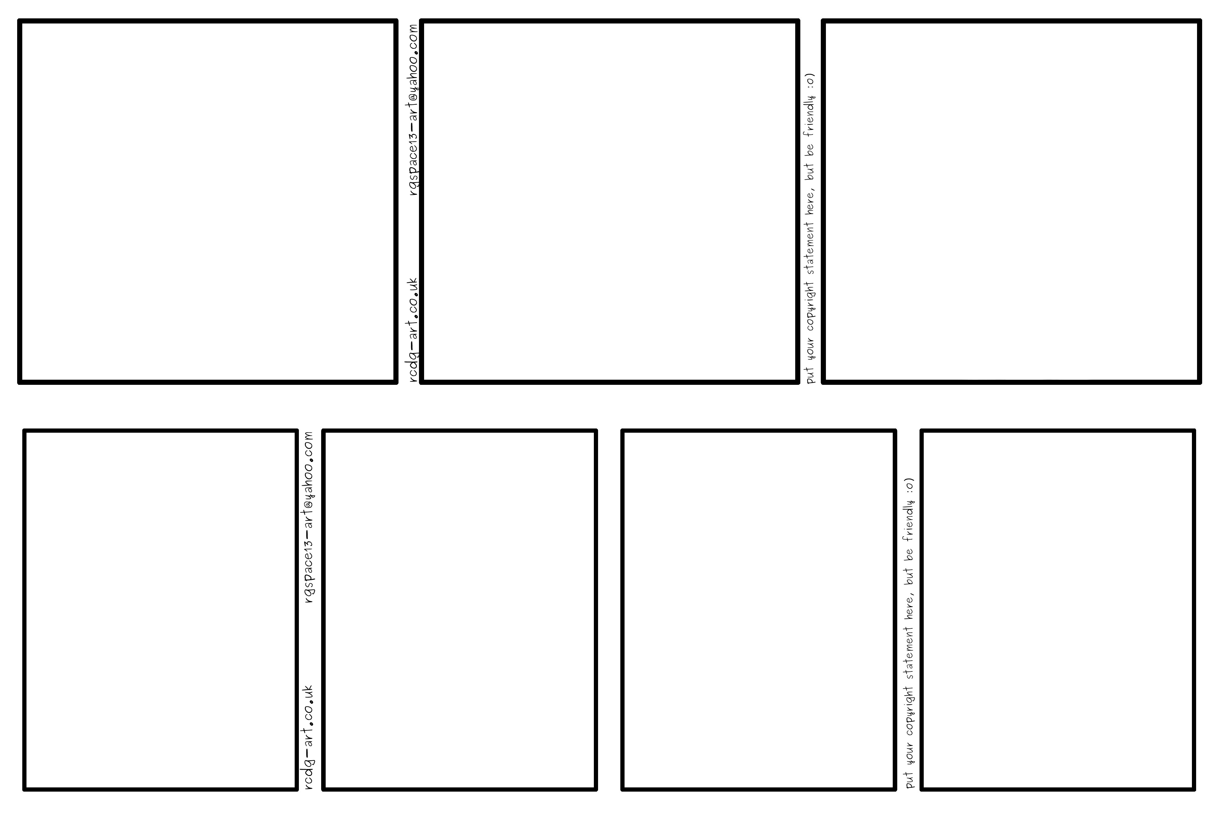 Comic Book Panel Template Ic Strip Templates 3 Panel and 4 Panel by Rcdg On
