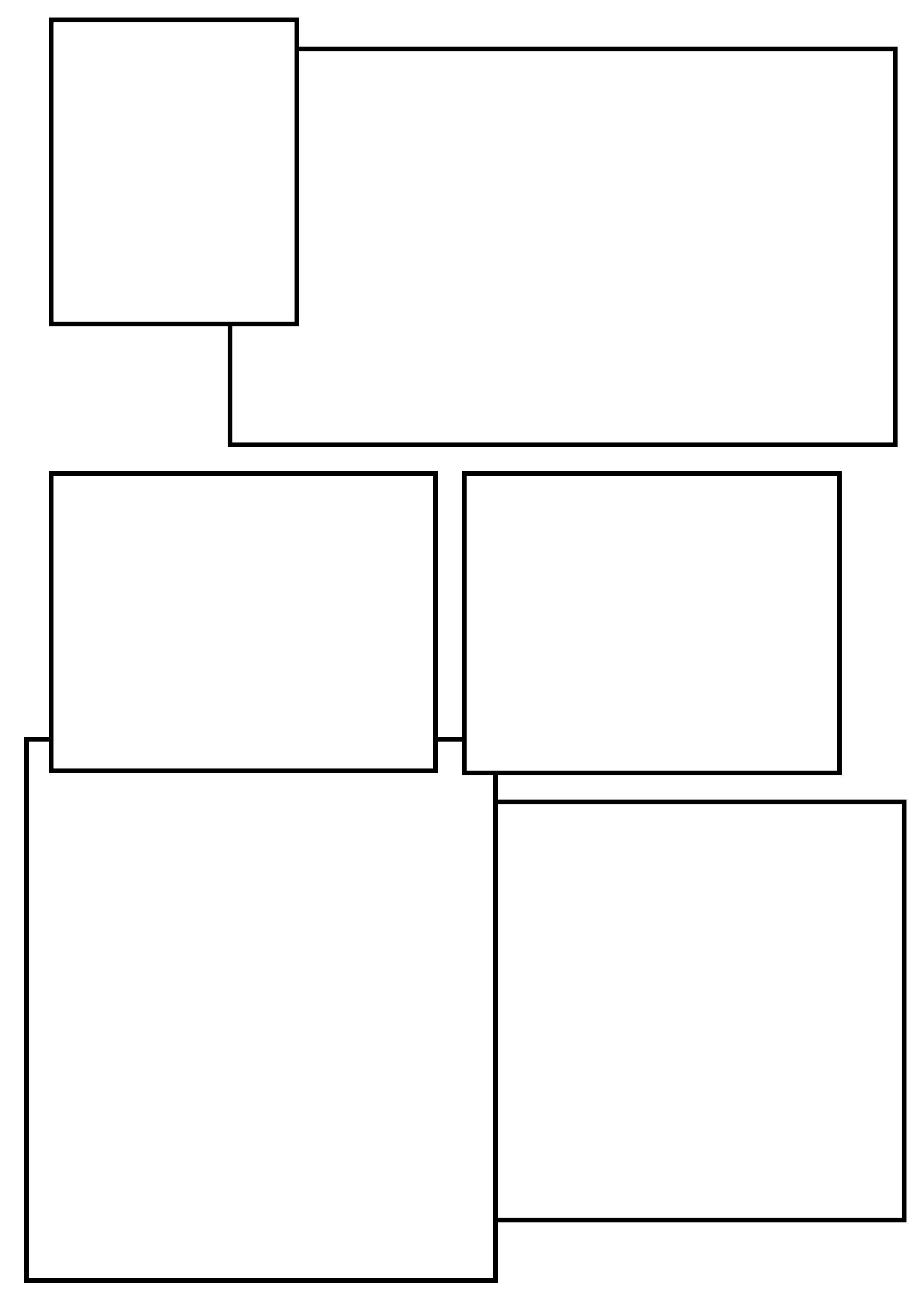 Comic Book Panel Template Setting Out Layouts for the Ic Strip