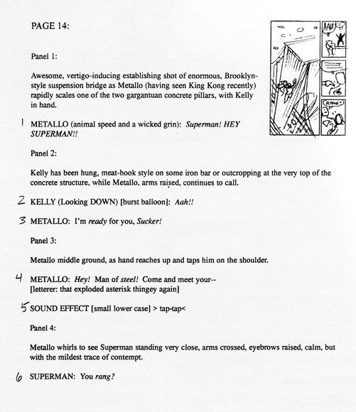 Comic Book Script Template Graphic Novel Script format