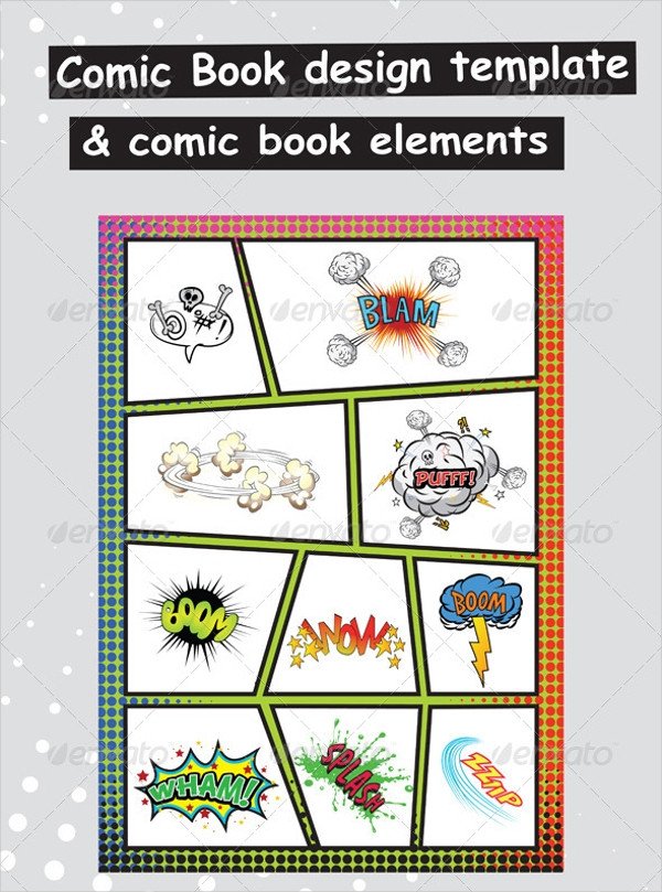 Comic Book Template Photoshop 15 Ic Book Templates Psd Vector Eps