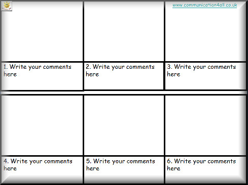 Comic Book Template Word Story Writing