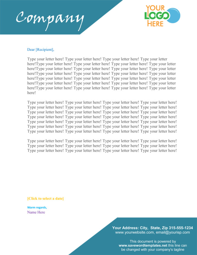 Company Letterhead Template Word 50 Free Letterhead Templates for Word Elegant Designs