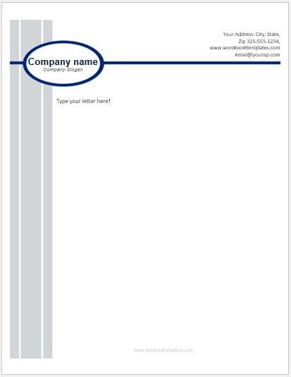 Company Letterhead Template Word Business Letterhead Templates for Ms Word