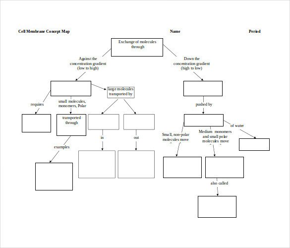 Concept Map Nursing Template Sample Concept Map Template 10 Free Documents In Pdf Word