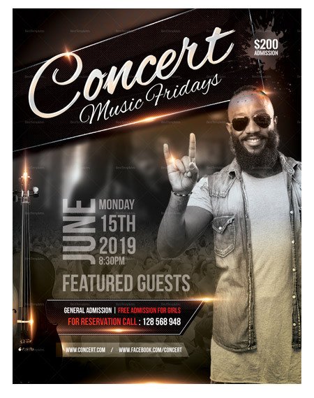 Concert Flyers Template Free 160 Free and Premium Psd Flyer Design Templates Print