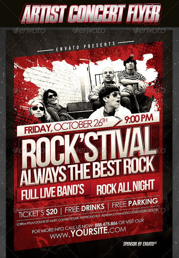 Concert Flyers Template Free 36 Concert Flyer Templates &amp; Creatives Psd Vector Eps Jpg