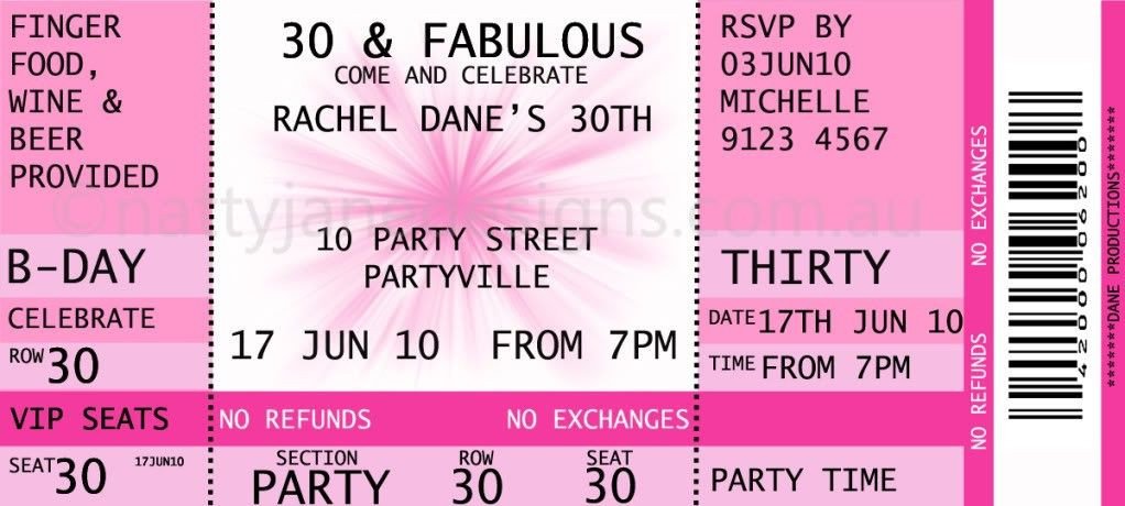 Concert Ticket Template Free Printable Concert Ticket Invitations Template Free