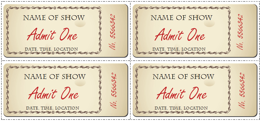 Concert Ticket Template Word 6 Ticket Templates for Word to Design Your Own Free Tickets