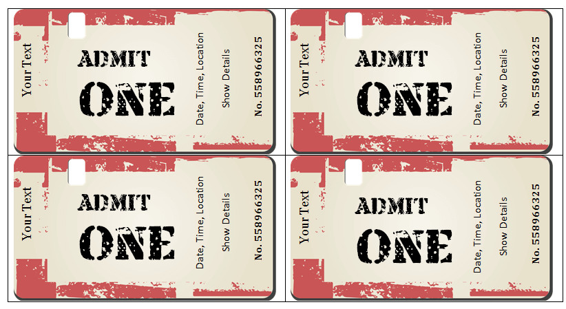 Concert Ticket Template Word 6 Ticket Templates for Word to Design Your Own Free Tickets