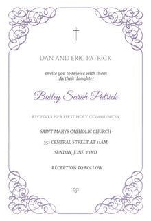 Confirmation Invitations Templates Free First Holy Munion Invitation Templates Free