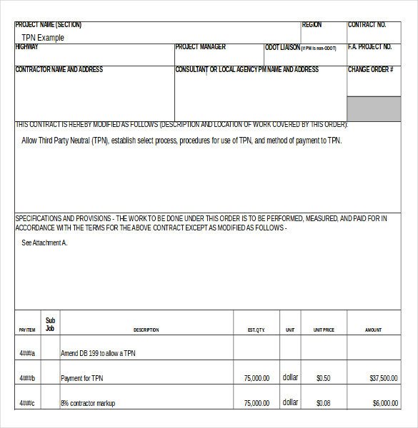 Construction Change order Template Excel Change order Template Excel why Change order Template Excel