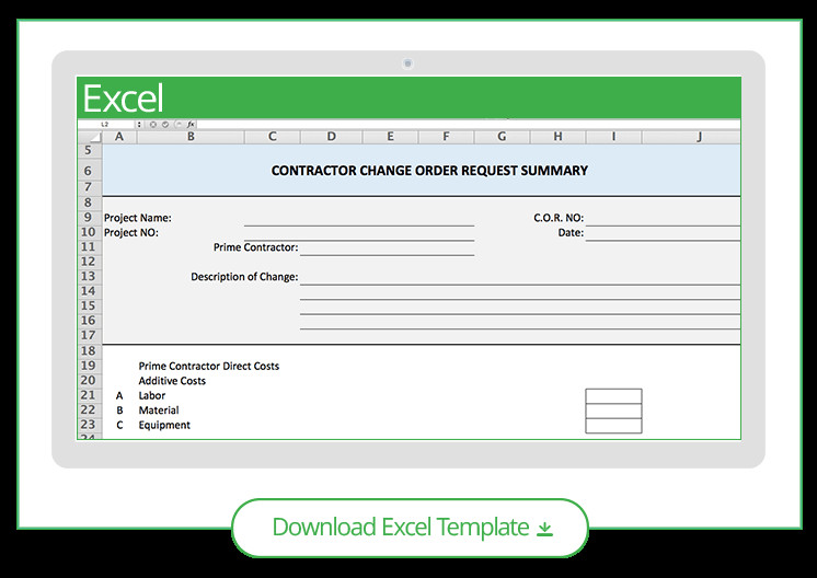 Construction Change order Template Excel Free Construction Project Management Templates In Excel