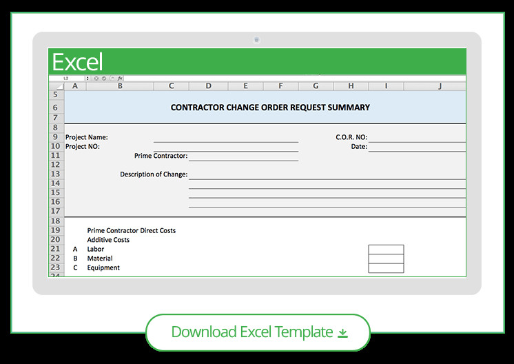 Construction Change order Template Excel Free Construction Project Management Templates In Excel